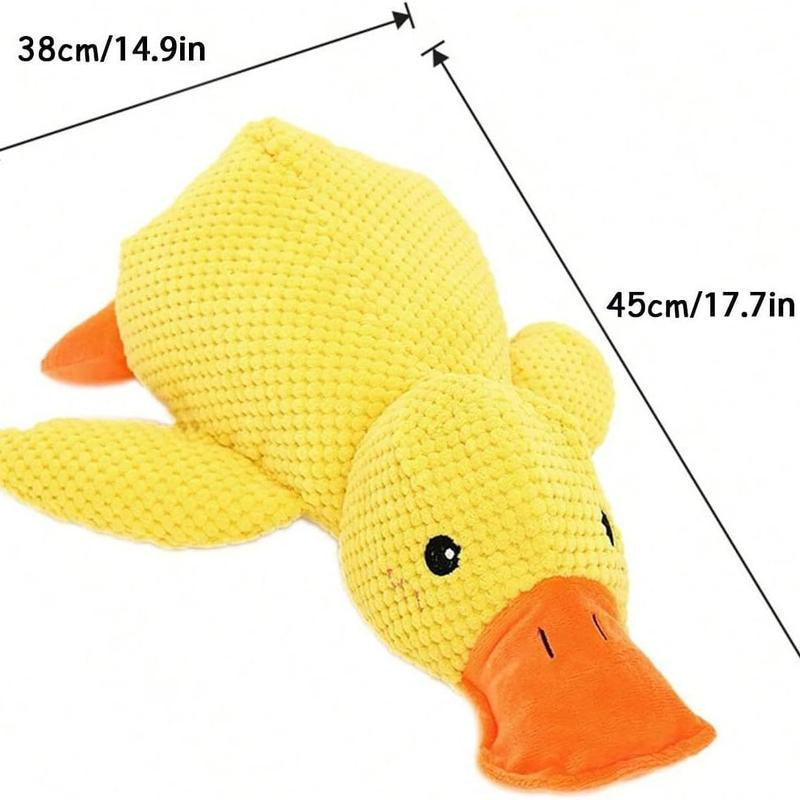 Cute Duck Design Pet Plush Toy, 1 Count Pet Chew Toy for Christmas Gift, Interactive Dog Toy, Pet Teething Toy, Dog & Cat Accessories