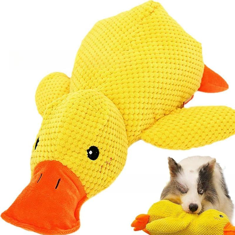 Cute Duck Design Pet Plush Toy, 1 Count Pet Chew Toy for Christmas Gift, Interactive Dog Toy, Pet Teething Toy, Dog & Cat Accessories