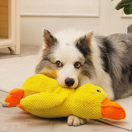 Cute Duck Design Pet Plush Toy, 1 Count Pet Chew Toy for Christmas Gift, Interactive Dog Toy, Pet Teething Toy, Dog & Cat Accessories