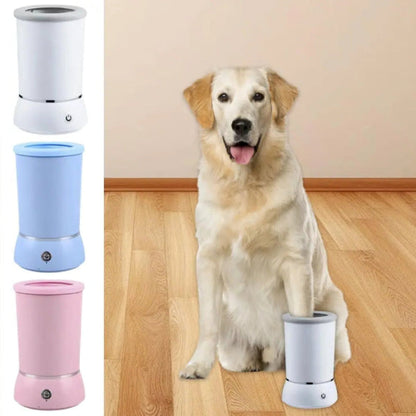 Portable Dog Paw Washer Automatic Pet Paw Cleaner Electric Paw Massager USB Rechargeable Designed for Small to Medium Dogs Cats